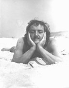 Prezes A. Piotrowski na plaży