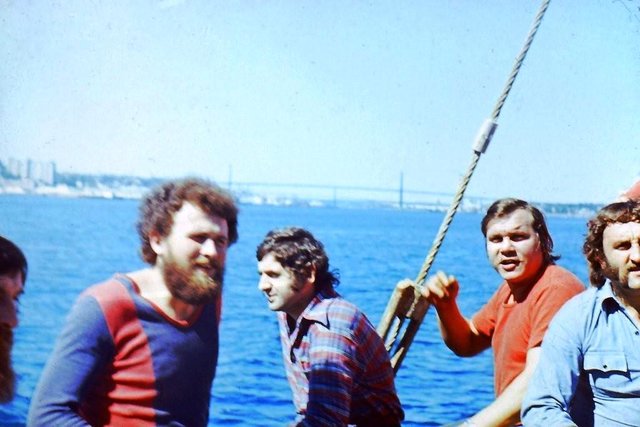 1978r. wpływamy do portu w Halifax, Kanada
