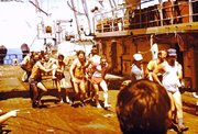 1986r. mt BOGAR w trakcie przelotu przez Atlantyk w drodze na łowiska Alaski - 1
