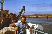 1986r. na m/t BOGAR -  wpływamy do Coos Bay w Oregonie,USA

