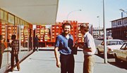 1980r. ja z Baaderkiem (został w RPA na stałe) na ulicy w Kapsztadzie
