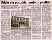 Kurier szczeciński z 23 listopada 2007 -  "Gdzie się podziały tamte prywatki"- kluby studenckie dawniej i dziś.