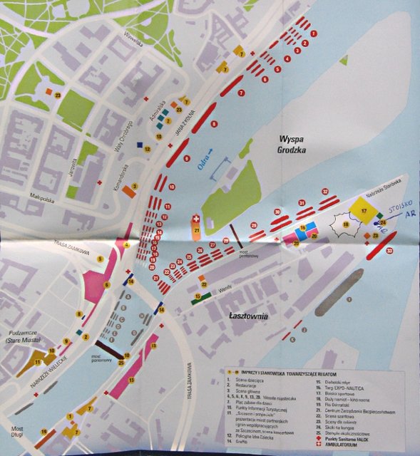 Mapa -  Łasztownia w czasie TSR 2007