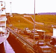 1986r. widok z m/t BOGAR na Kanał Panamski
