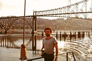 Stan Oregon, USA, wejście do portu Coos Bay - 1986r.
