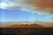 1986r. krajobraz Alaski z pokładu mt BOGAR
